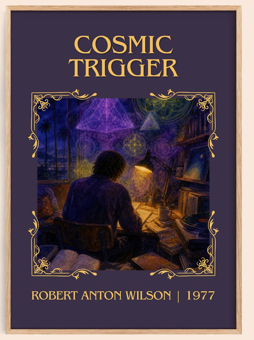 Cosmic Trigger Classic Book Art Print by Robert Anton Wilson – book poster