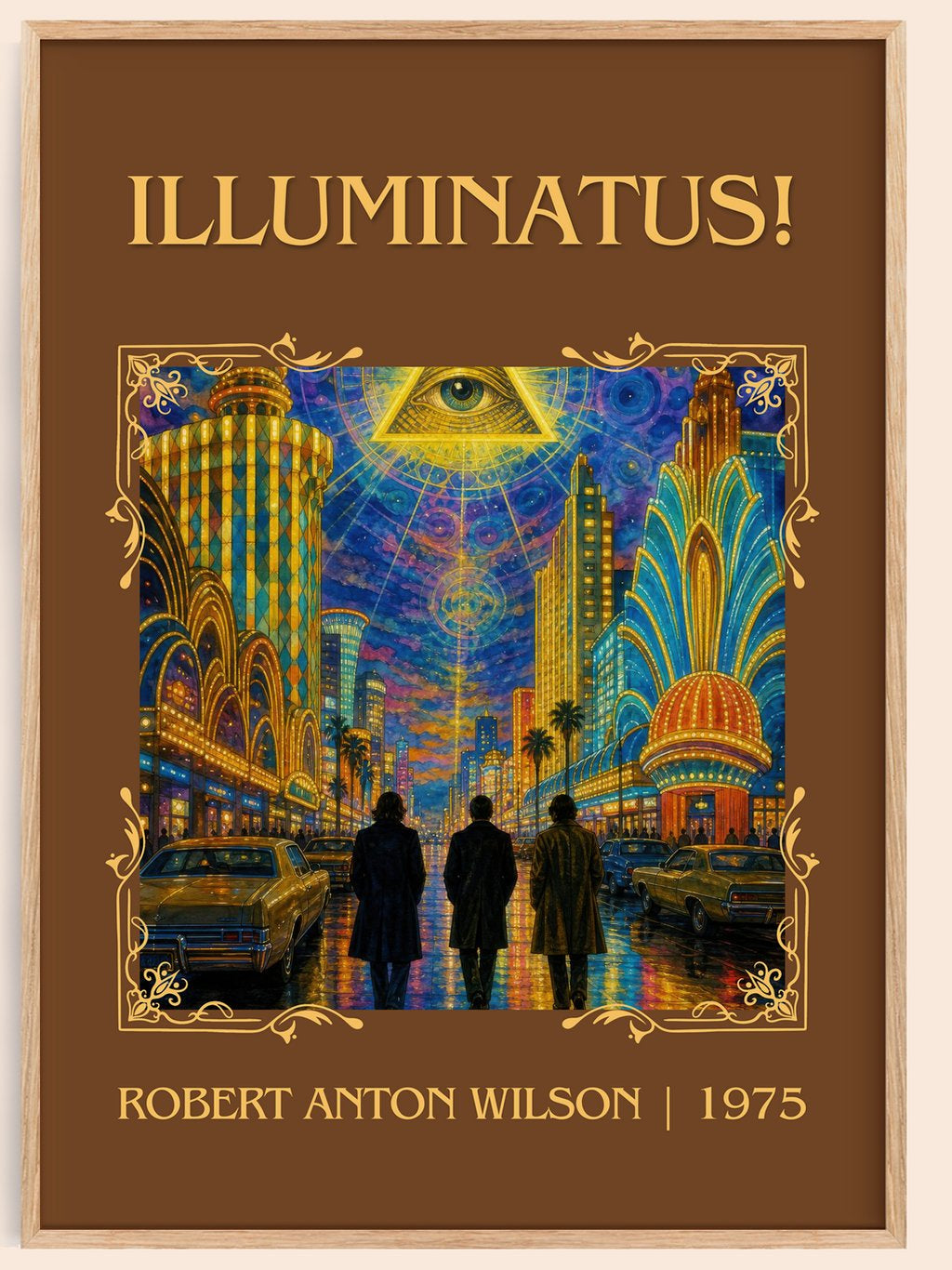 Illuminatus! Classic Book Art Print by Robert Anton Wilson – book poster