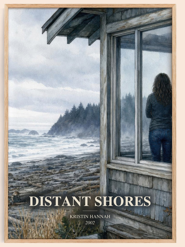 Distant Shores Book Watercolour Illustration by Kristin Hannah