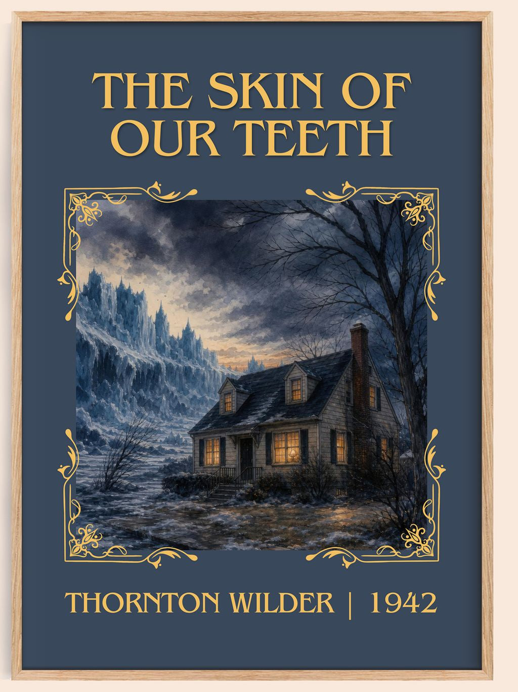 The skin of our teeth Classic Book Art Print by Thornton Wilder – book poster