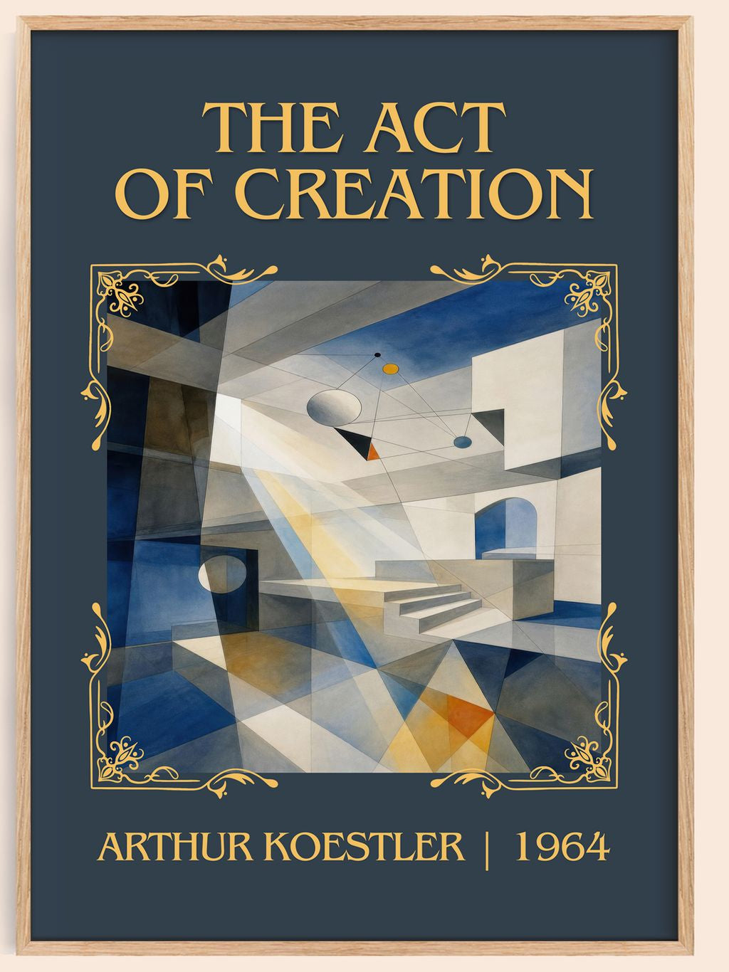 The act of creation Classic Book Art Print by Arthur Koestler – book poster