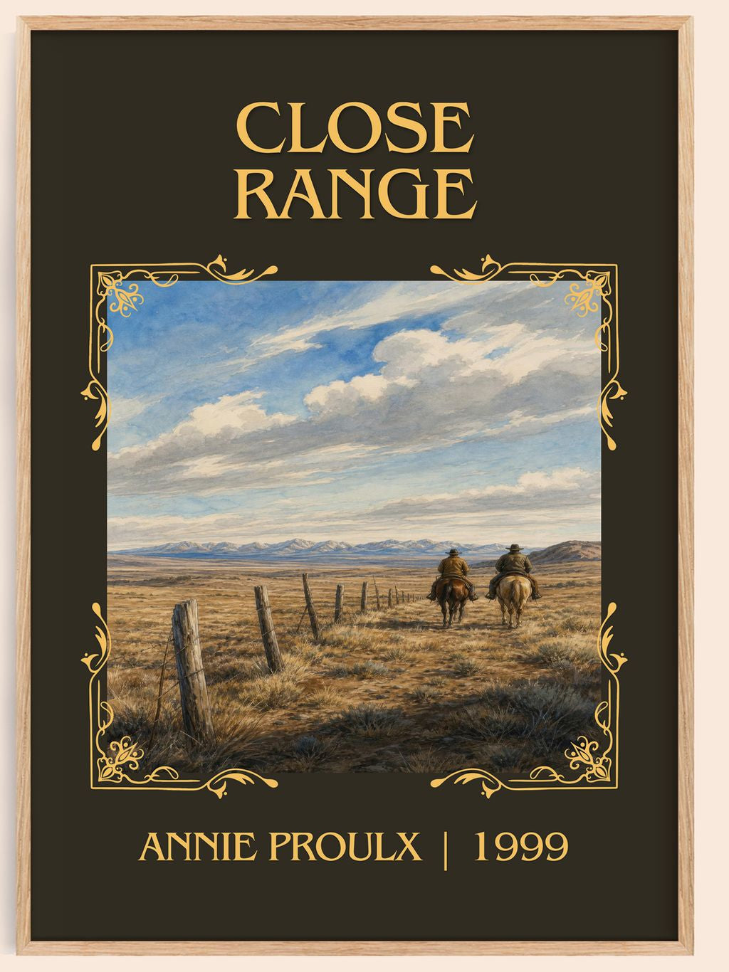 Close Range Classic Book Art Print by Annie Proulx – book poster