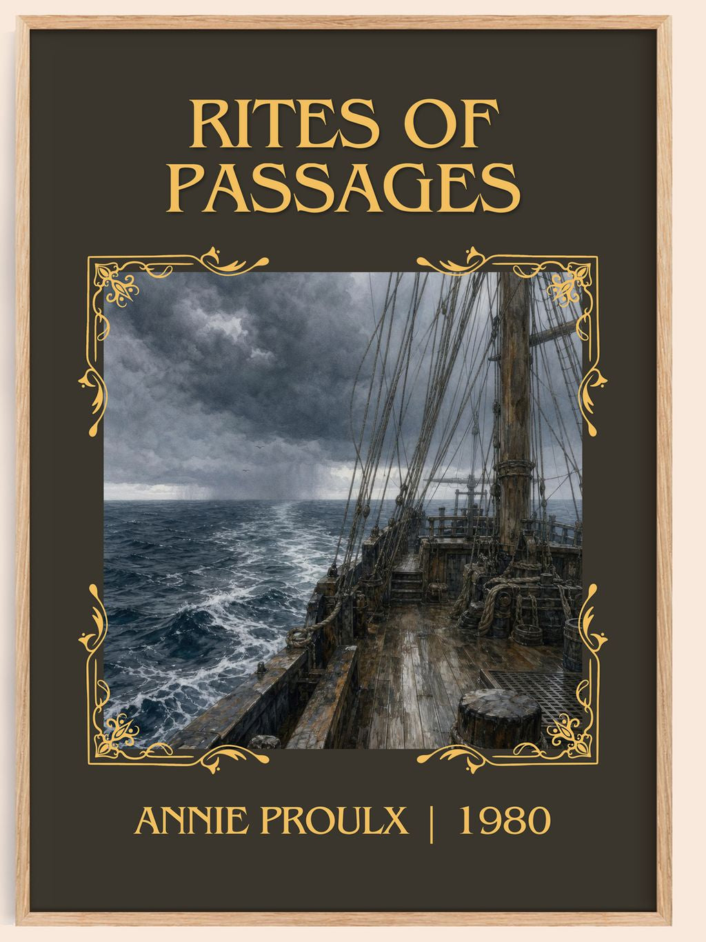 Rites of passages Classic Book Art Print by Annie Proulx – book poster