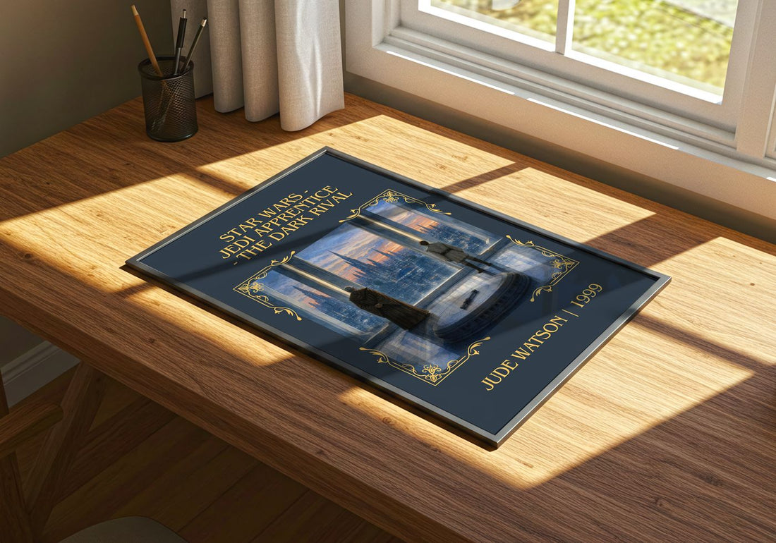 Star Wars – print on a sunlit desk