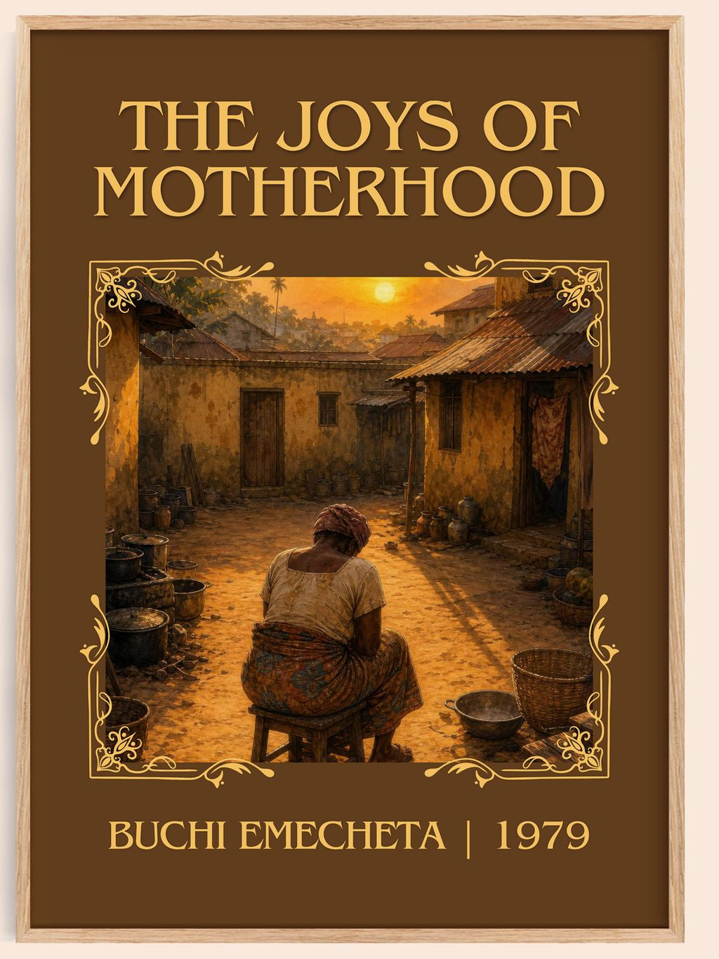 The Joys of Motherhood Classic Book Art Print by Buchi Emecheta – book poster