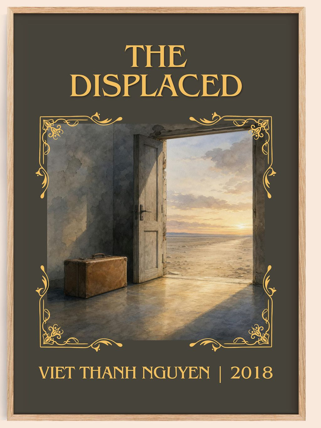 The Displaced Classic Book Art Print by Viet Thanh Nguyen – book poster