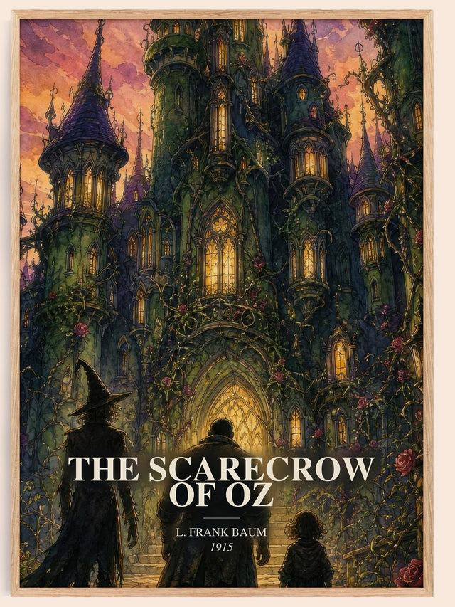 The Scarecrow Of Oz Book Watercolour Illustration by L. Frank Baum