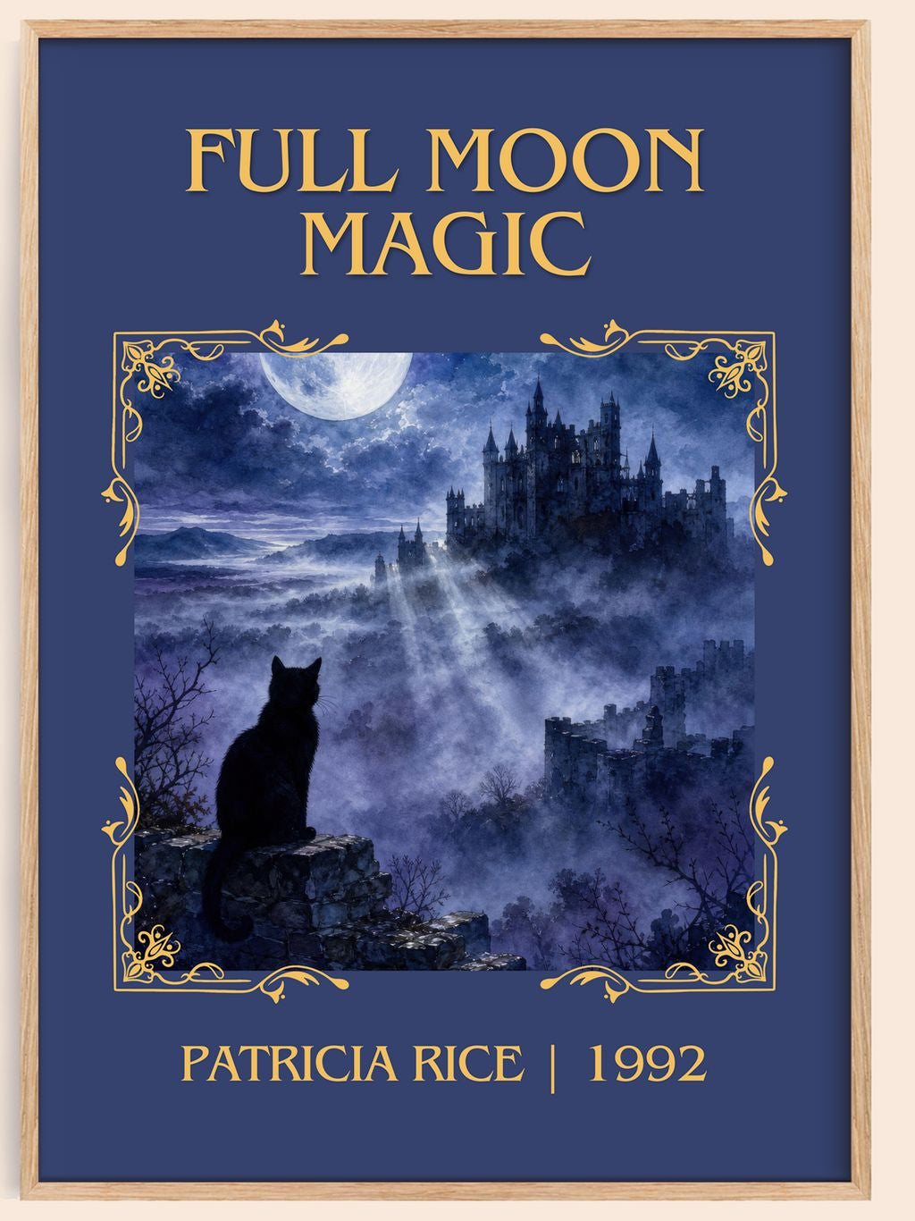Full Moon Magic Classic Book Art Print by Patricia Rice – book poster