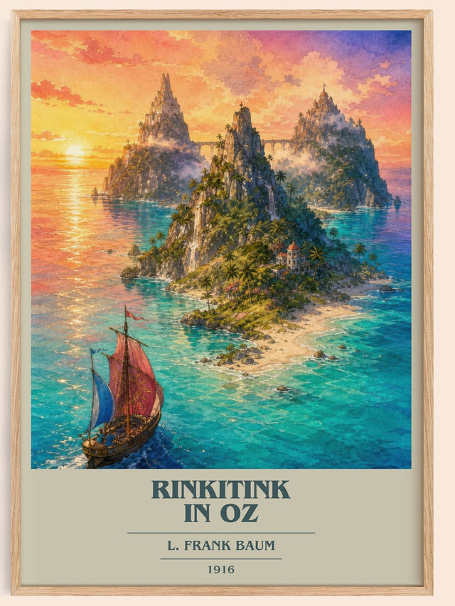Rinkitink In Oz Book Cover Poster by L. Frank Baum