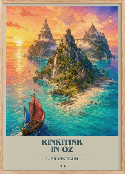 Rinkitink In Oz Book Cover Poster by L. Frank Baum