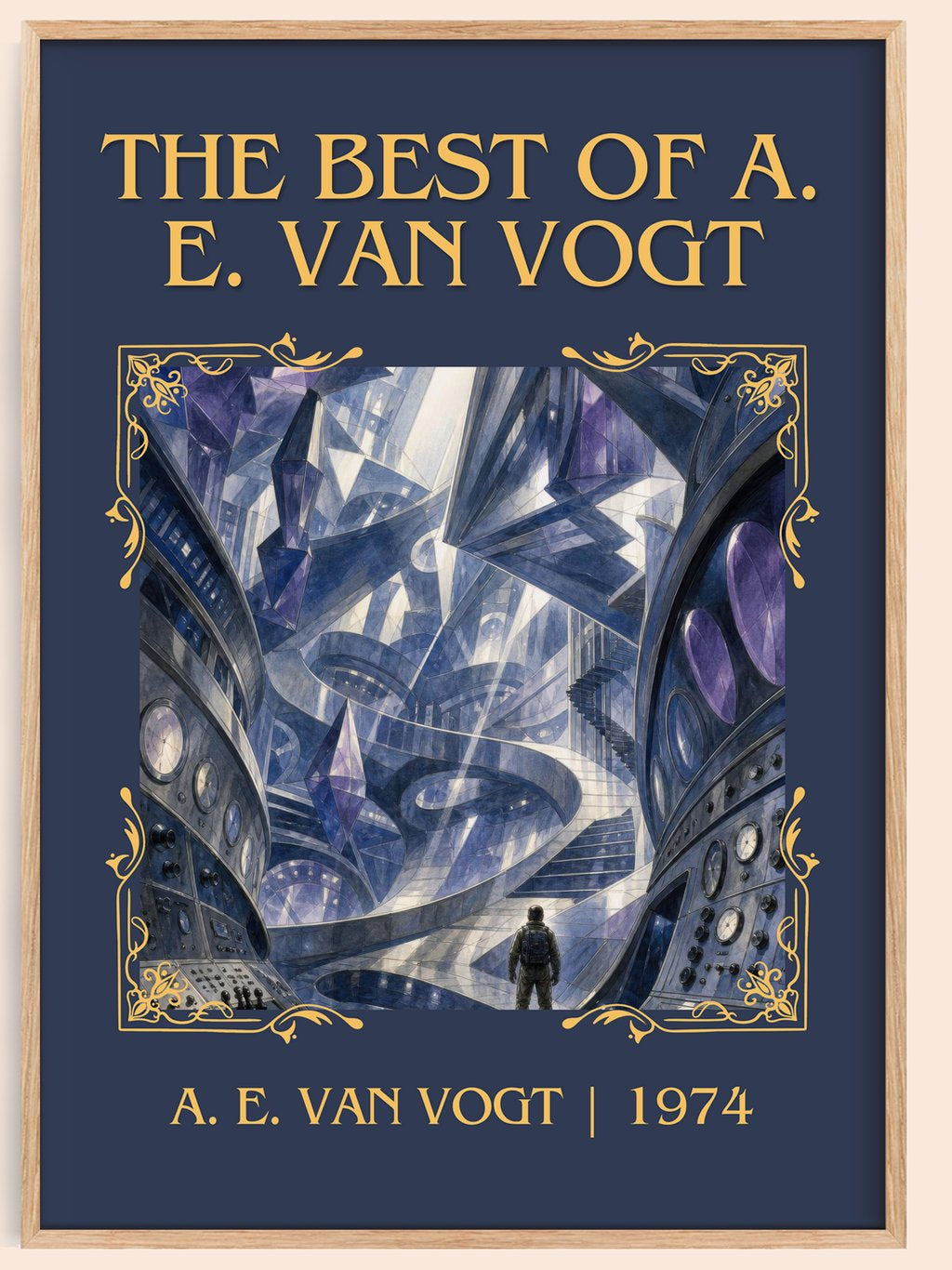 The Best of A. E. van Vogt Classic Book Art Print by A. E. van Vogt – book poster