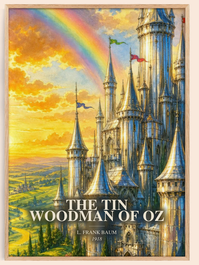 The Tin Woodman Of Oz Book Watercolour Illustration by L. Frank Baum