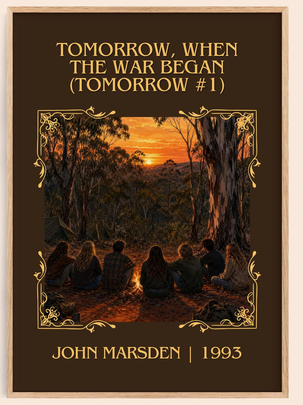 Tomorrow, when the war began (Tomorrow #1) Classic Book Art Print by John Marsden – book poster