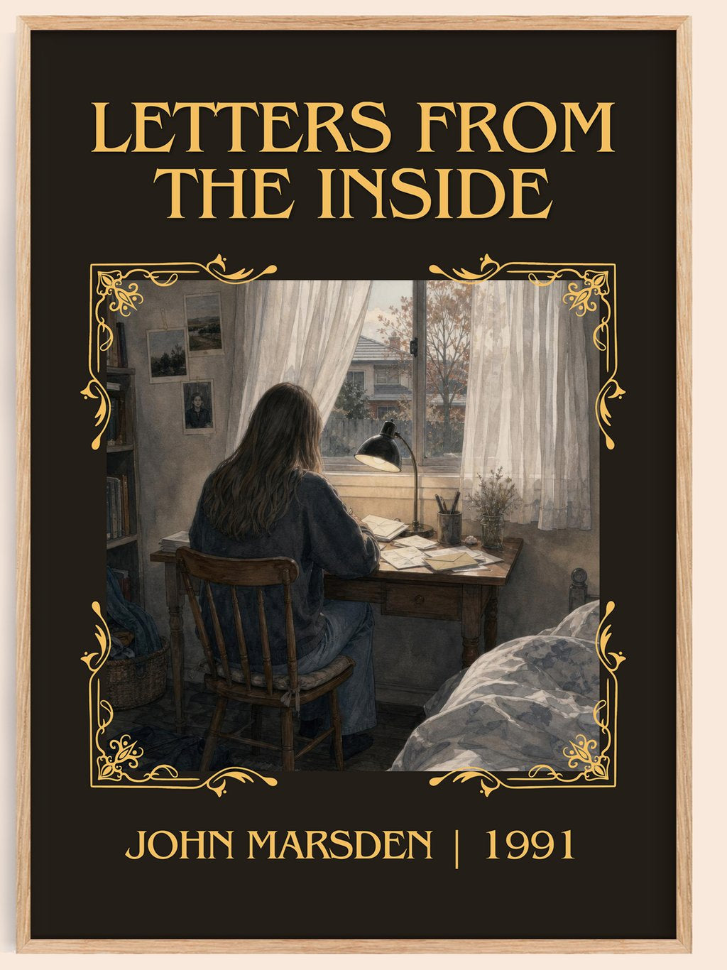 Letters from the inside Classic Book Art Print by John Marsden – book poster