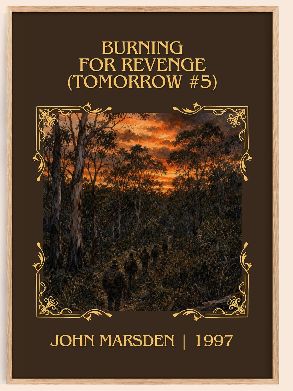 Burning for revenge (Tomorrow #5) Classic Book Art Print by J. Marsden – book poster