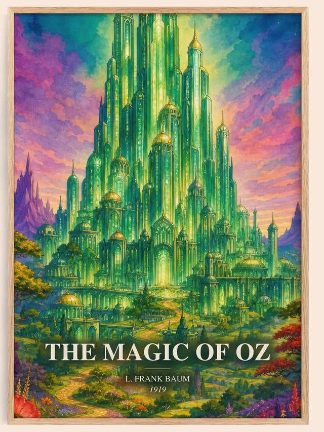 The Magic Of Oz Book Watercolour Illustration by L. Frank Baum