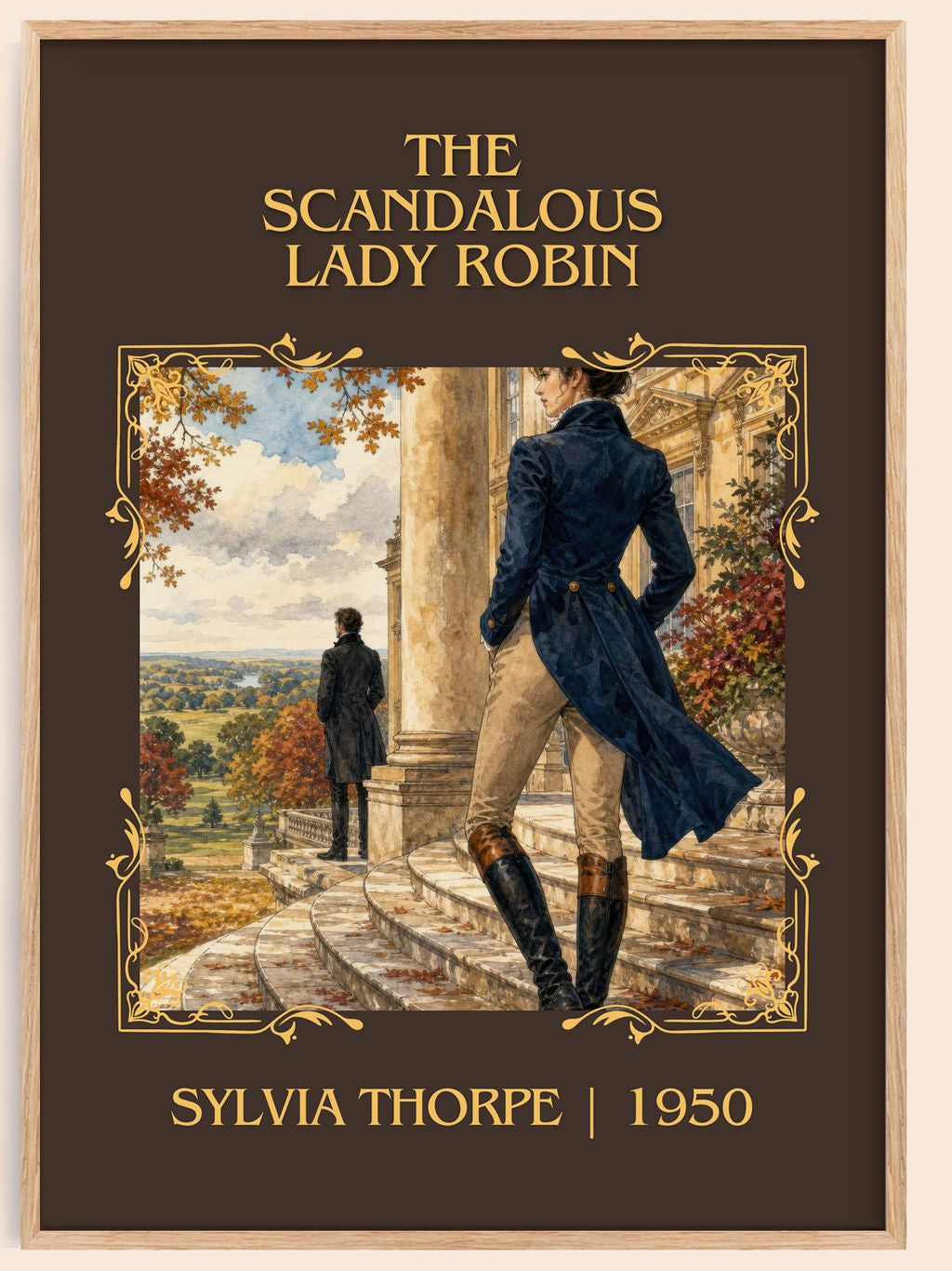 The Scandalous Lady Robin Classic Book Art Print by Sylvia Thorpe – book poster
