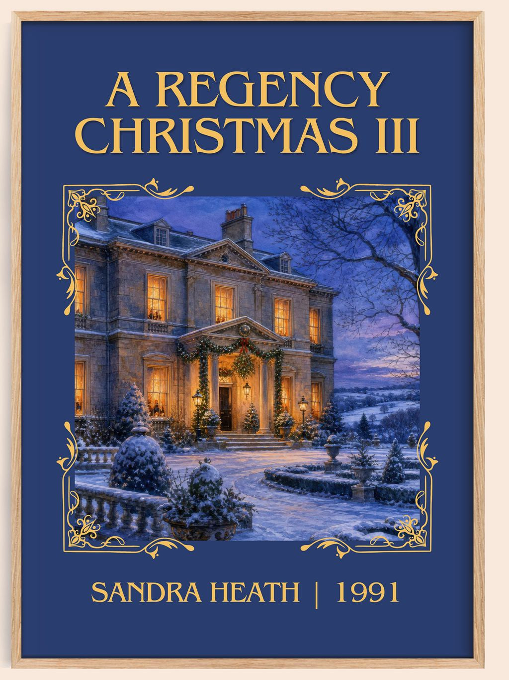 A Regency Christmas III Classic Book Art Print by Sandra Heath – book poster
