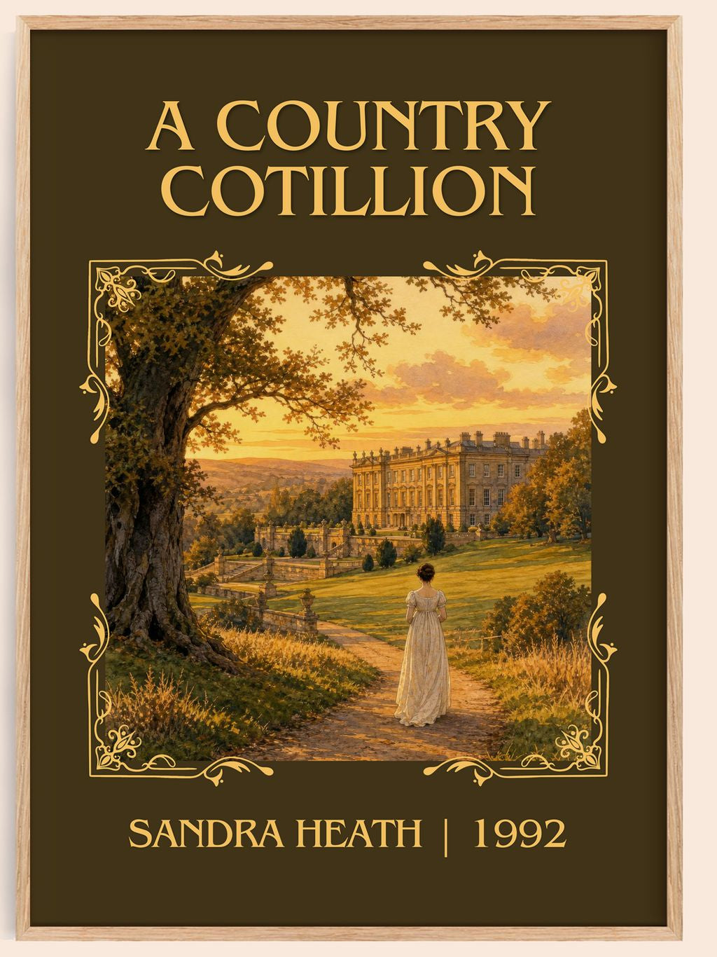 A Country Cotillion Classic Book Art Print by Sandra Heath – book poster