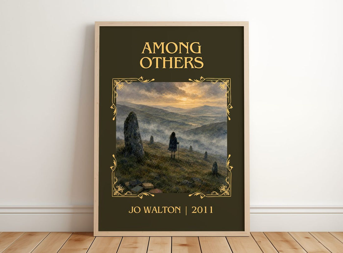 Among Others Classic Book Art Print by Jo Walton – framed print leaning on a wooden floor