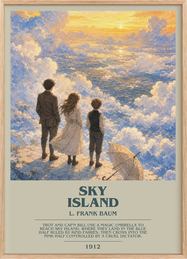Sky Island Bookish Wall Art by L. Frank Baum