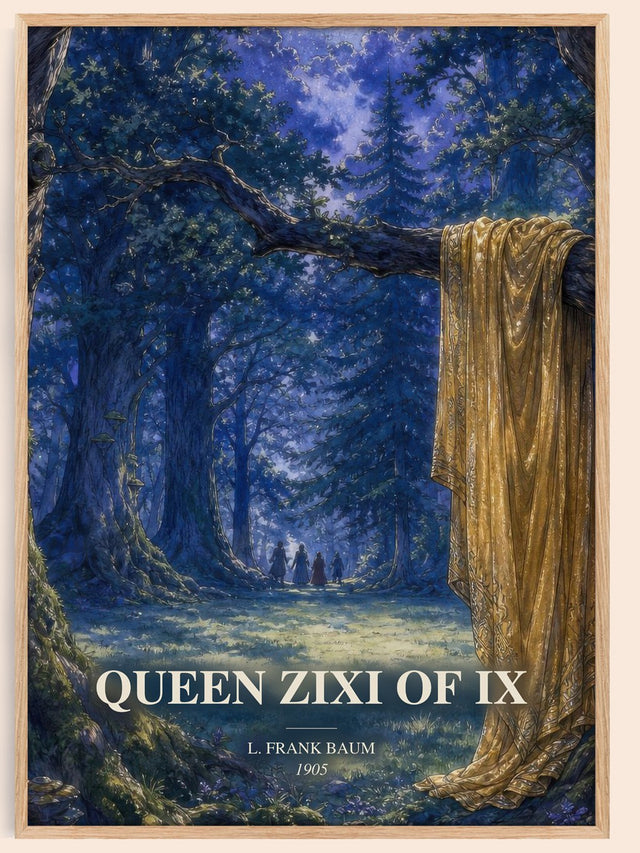 Queen Zixi Of Ix Book Watercolour Illustration by L. Frank Baum