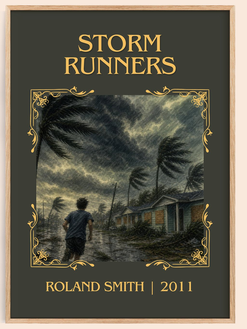 Storm Runners Classic Book Art Print by Roland Smith – book poster
