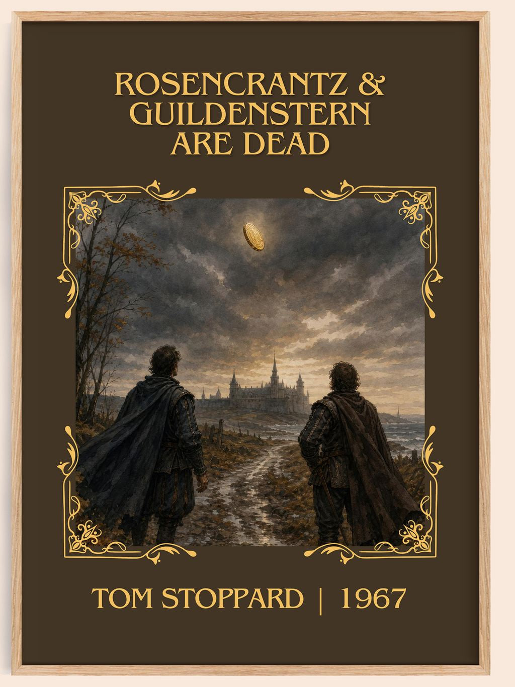 Rosencrantz & Guildenstern are dead Classic Book Art Print by Tom Stoppard – book poster
