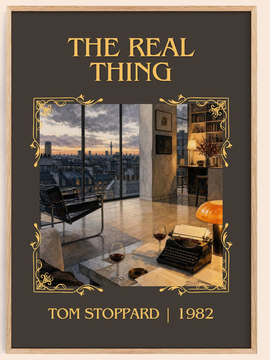 The real thing Classic Book Art Print by Tom Stoppard – book poster