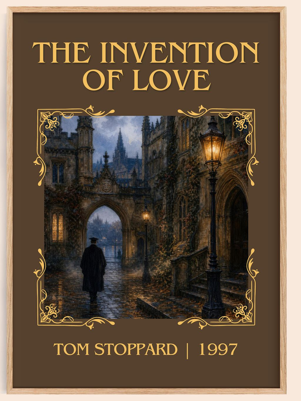 The invention of love Classic Book Art Print by Tom Stoppard – book poster