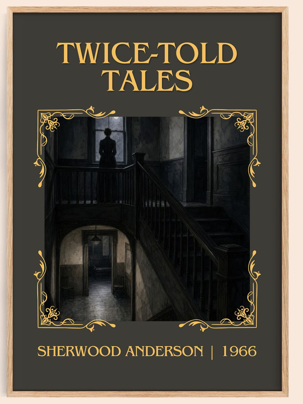 Twice-Told Tales Classic Book Art Print by Sherwood Anderson – book poster