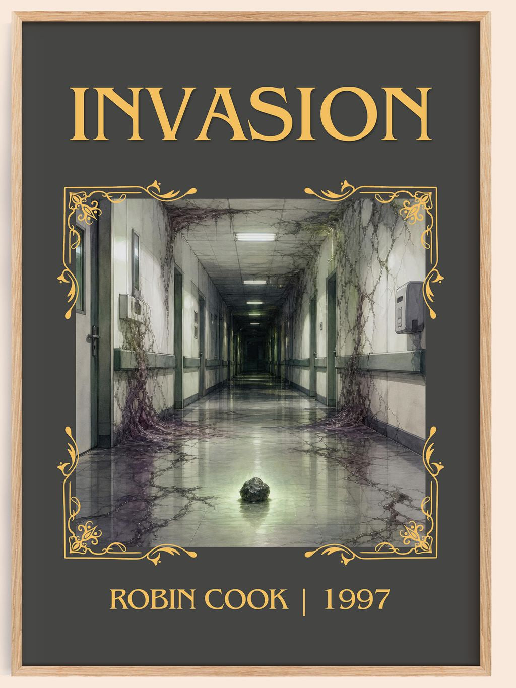 Invasion Classic Book Art Print by Robin Cook – book poster