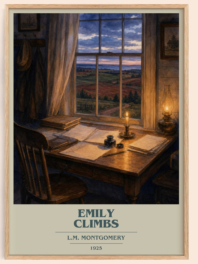 Emily Climbs Book Cover Poster by L.M. Montgomery