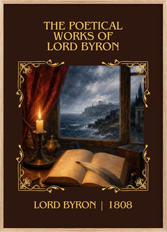 The poetical works of Lord Byron Classic Book Art Print by Lord Byron
