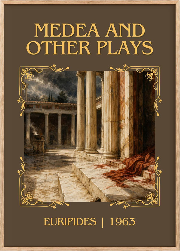 Medea and other plays Classic Book Art Print by Euripides