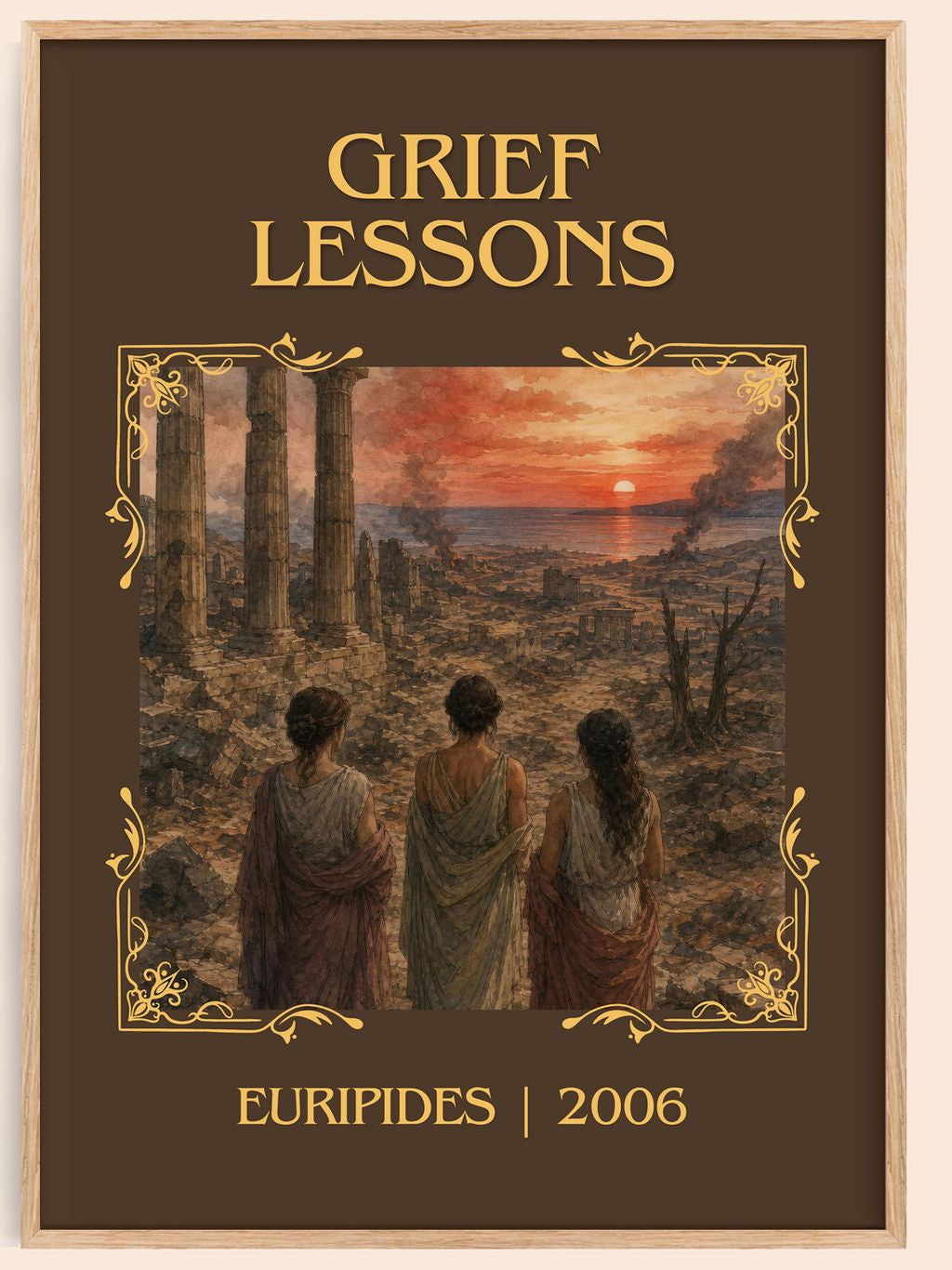 Grief Lessons Classic Book Art Print by Euripides – book poster