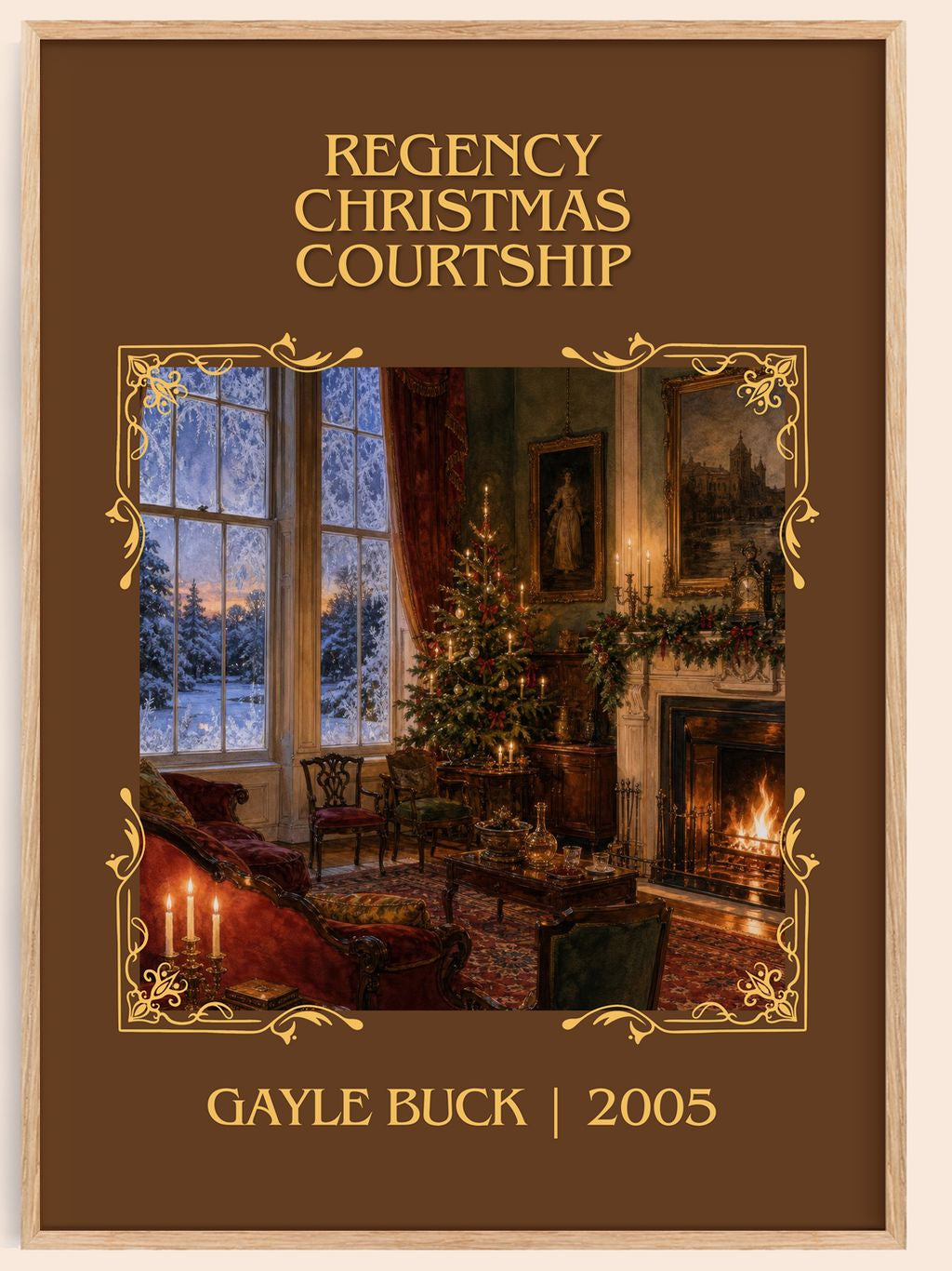 Regency Christmas Courtship Classic Book Art Print by Gayle Buck – book poster