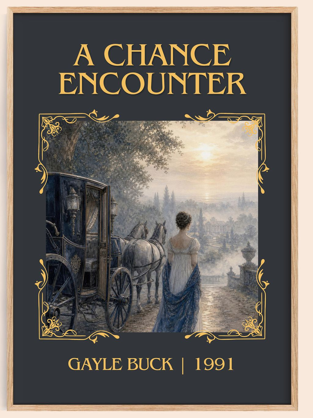 A Chance Encounter Classic Book Art Print by Gayle Buck – book poster
