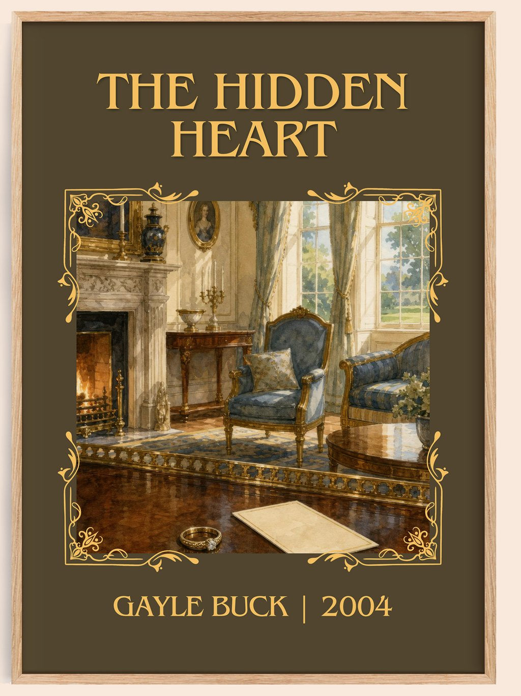 The Hidden Heart Classic Book Art Print by Gayle Buck – book poster