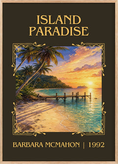 Island Paradise Classic Book Art Print by Barbara McMahon
