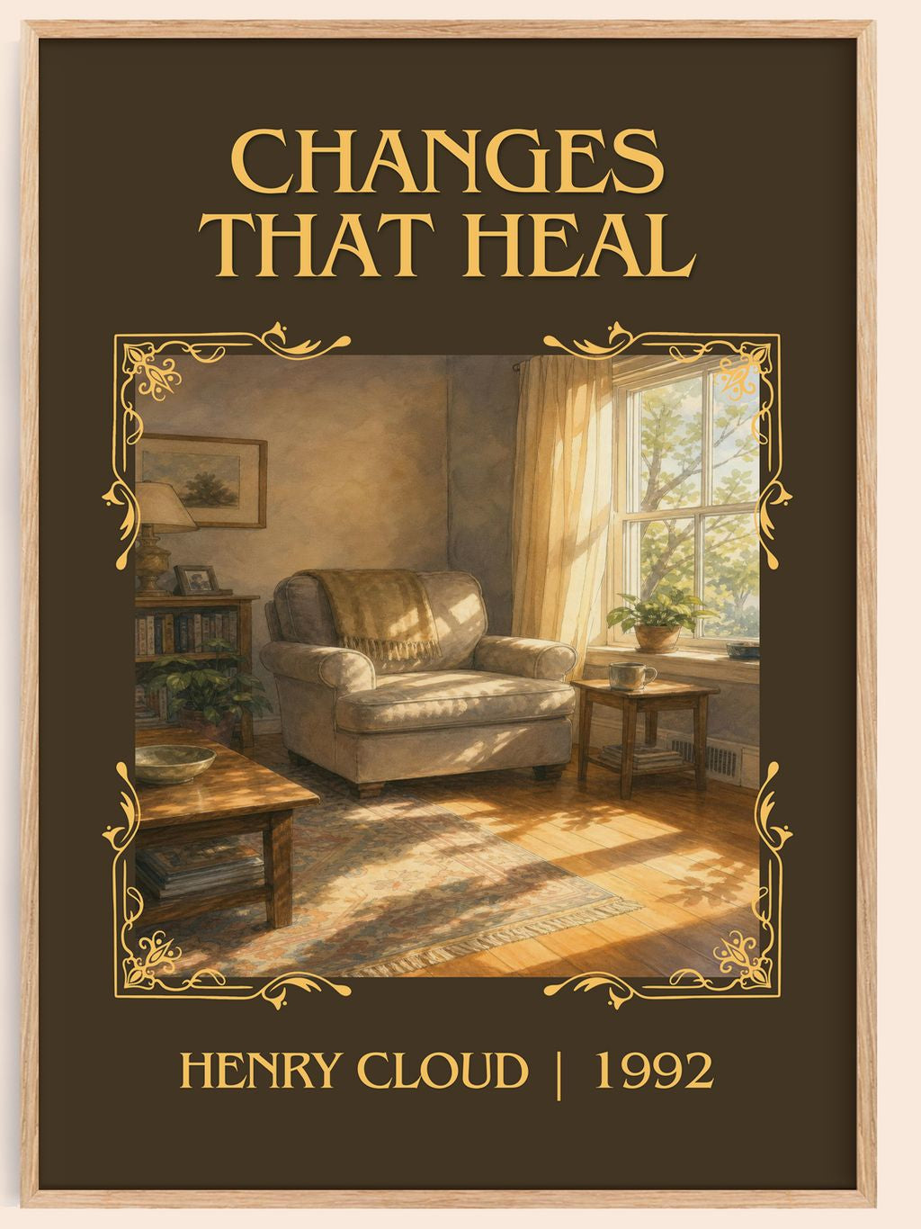 Changes That Heal Classic Book Art Print by Henry Cloud – book poster