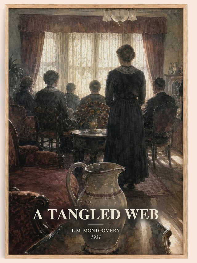 A Tangled Web Book Watercolour Illustration by L.M. Montgomery