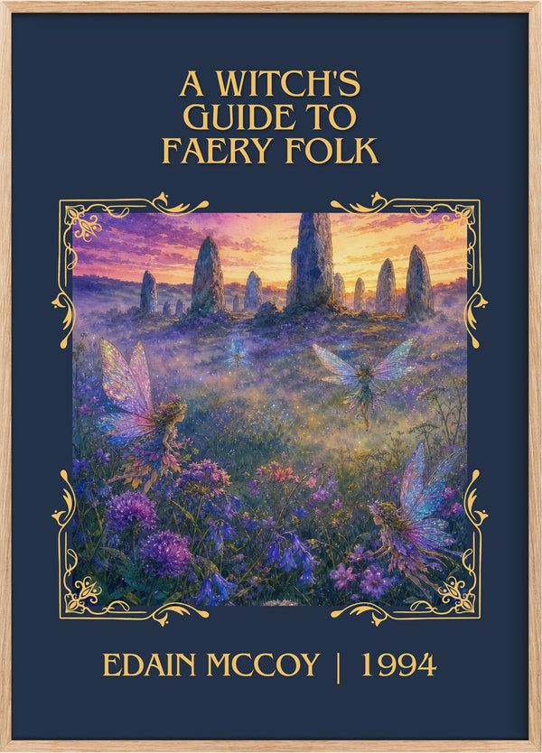 A witch's guide to faery folk Classic Book Art Print by Edain McCoy