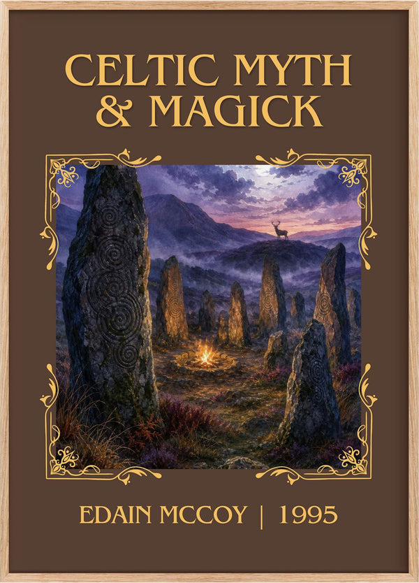 Celtic Myth & Magick Classic Book Art Print by Edain McCoy