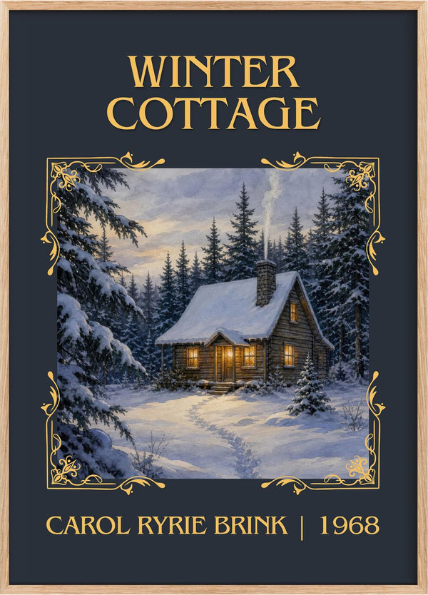 Winter Cottage Classic Book Art Print by Carol Ryrie Brink