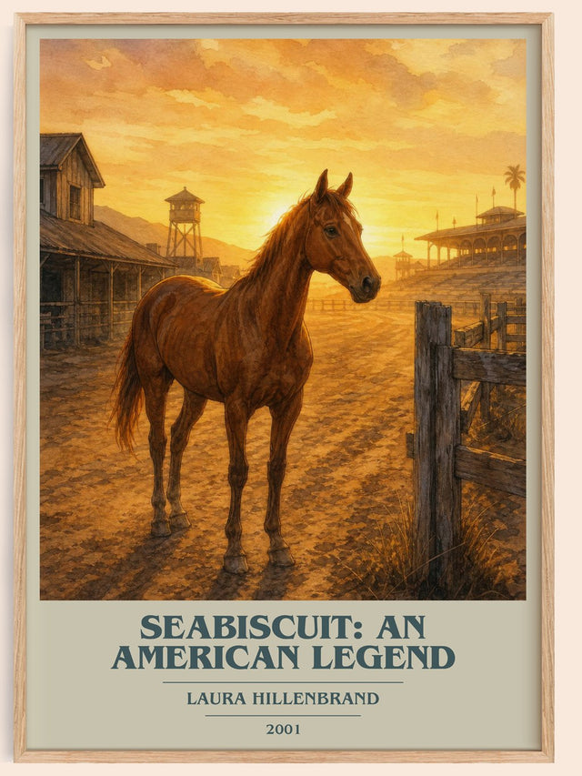 Seabiscuit: An American Legend Book Cover Poster by Laura Hillenbrand