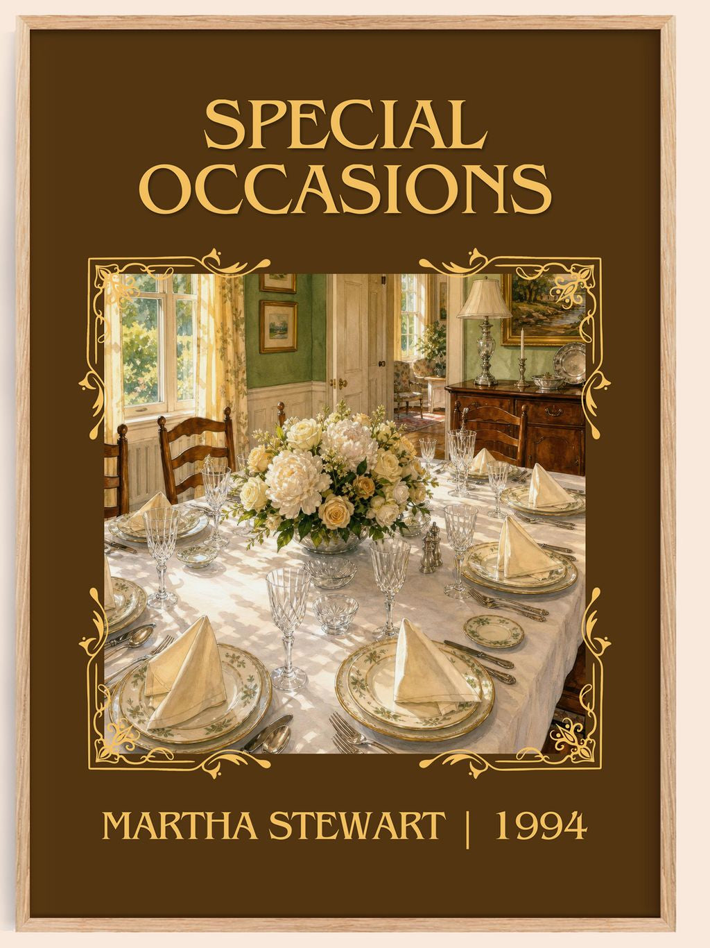 Special occasions Classic Book Art Print by Martha Stewart – book poster