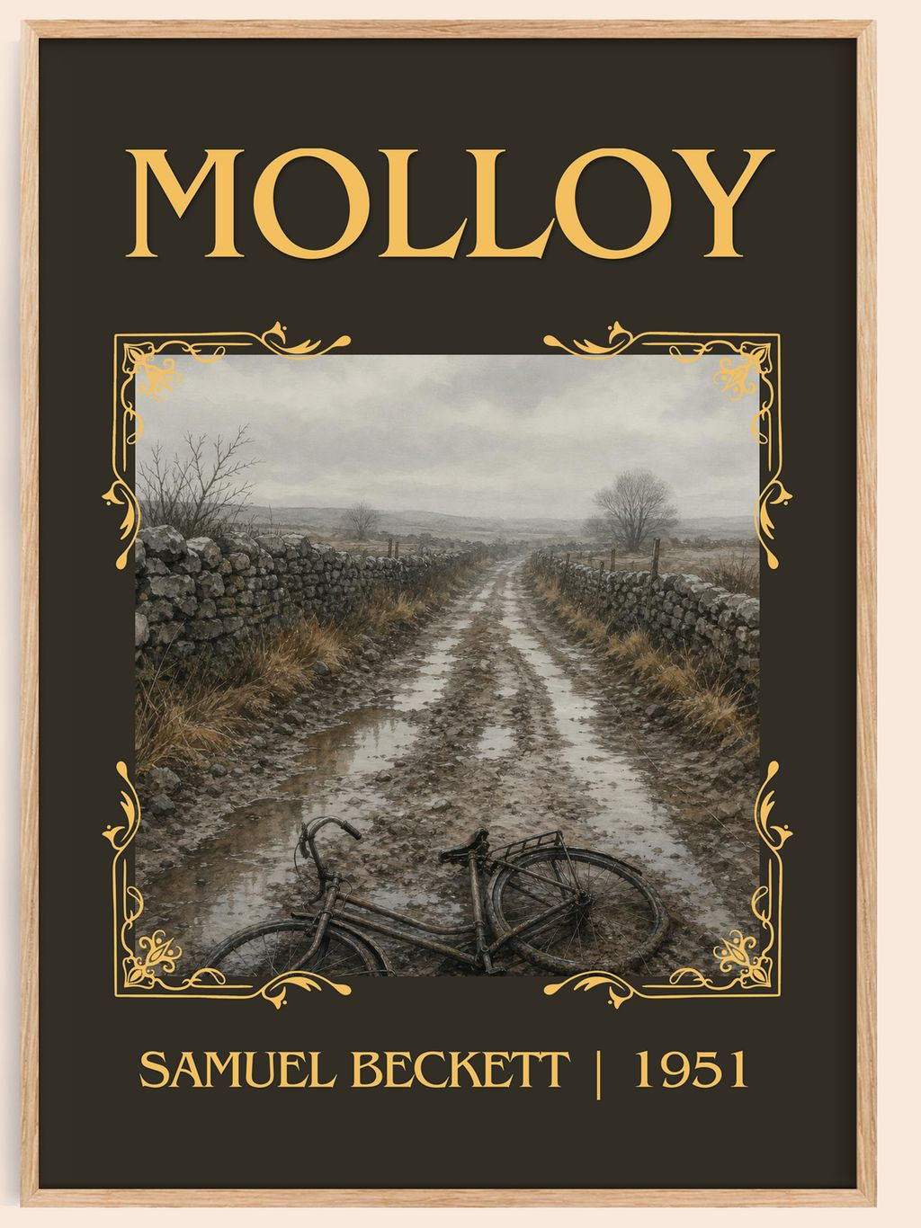 Molloy Classic Book Art Print by Samuel Beckett – book poster