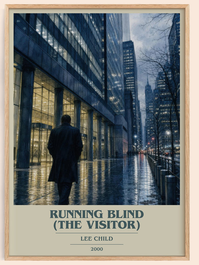 Running Blind (The Visitor) Book Cover Poster by Lee Child
