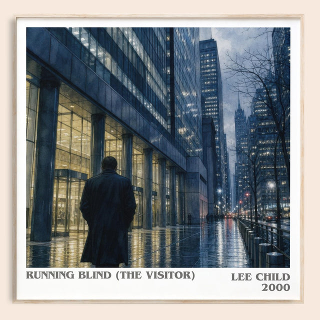 Running Blind (The Visitor) Literary Art Print by Lee Child